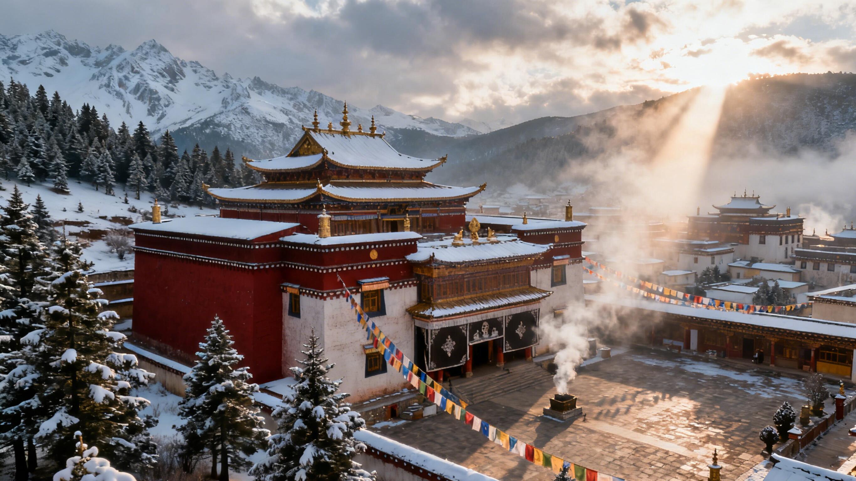 2026云南松赞林寺清晨体验攻略：煨桑烟雾、晨经声与最佳游览时间