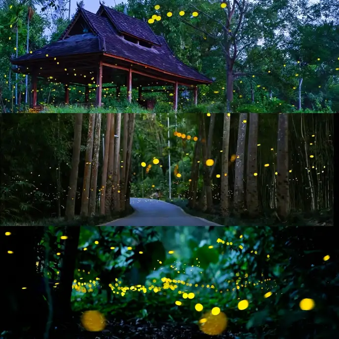 西双版纳静谧夜景