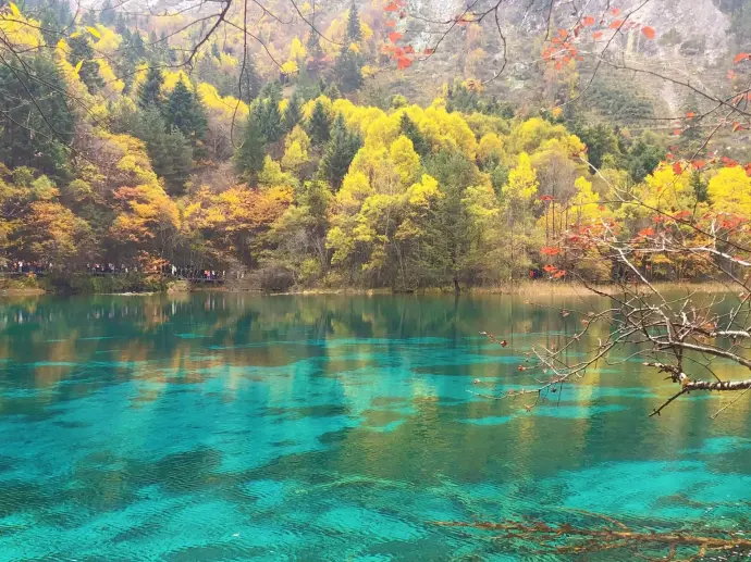 九寨沟湖水