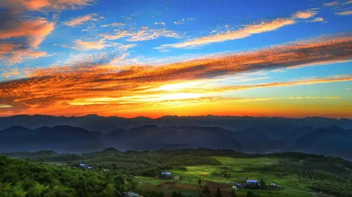 仙女山夕阳西下