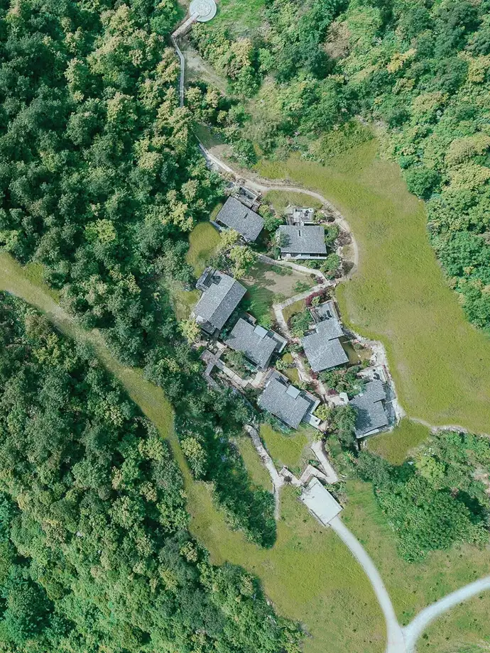 归原小镇鸟瞰图