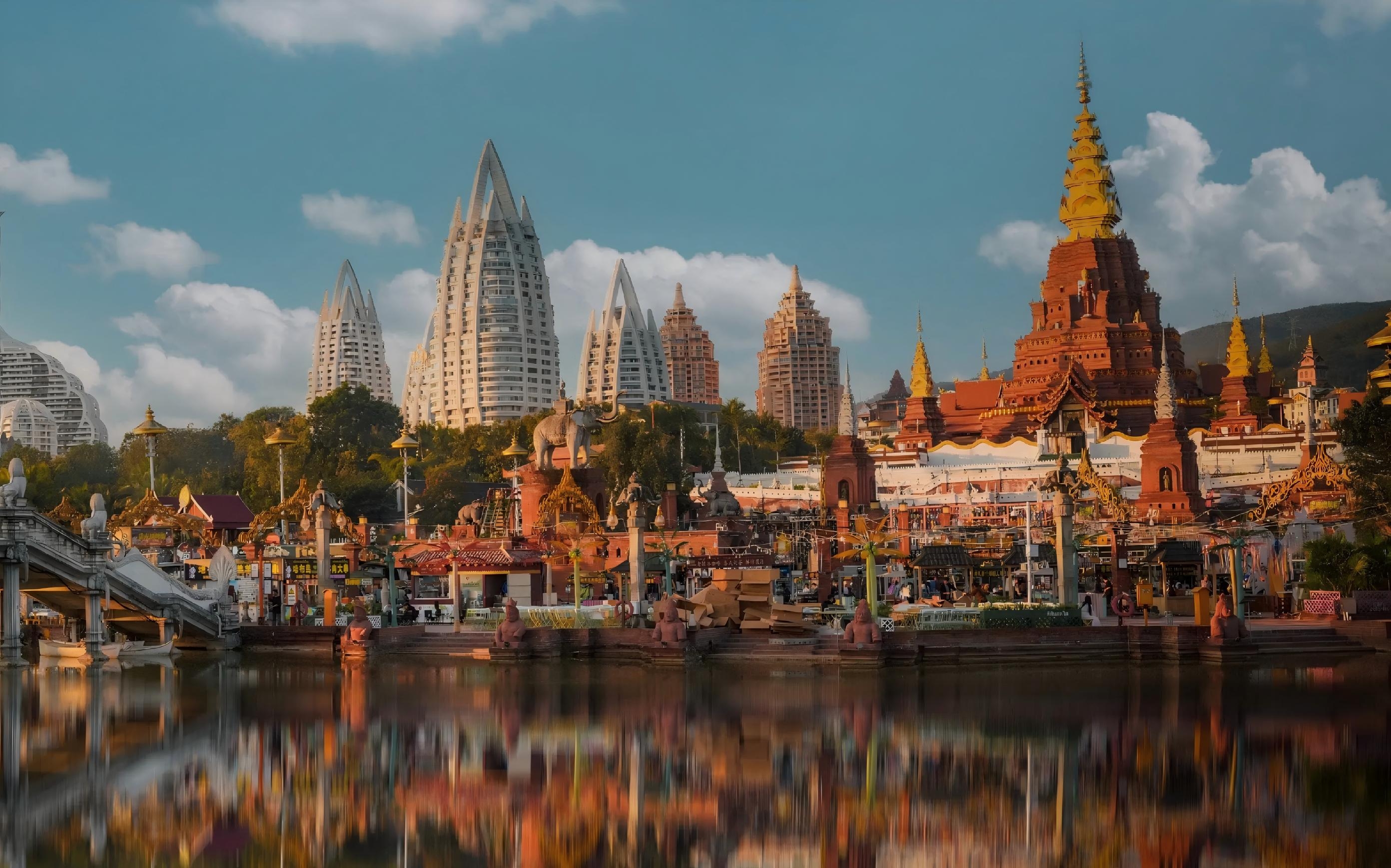 告庄大金塔与宗教文化解析2026：泼水节与放灯体验全指南           