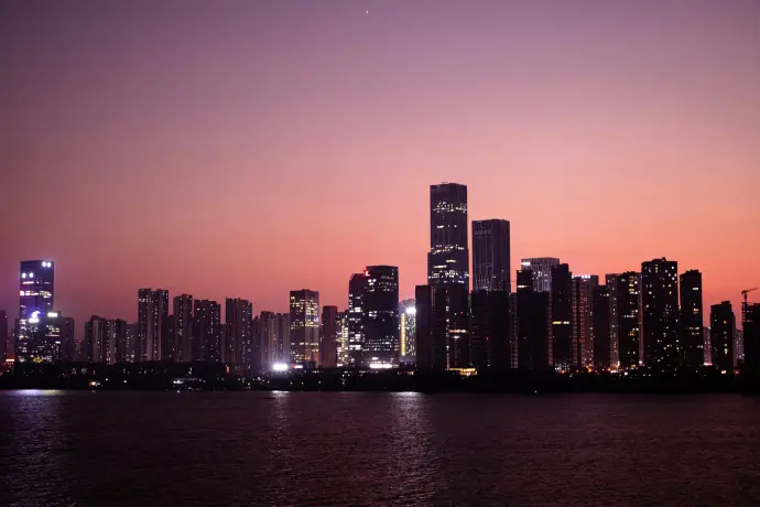 傍晚的长沙