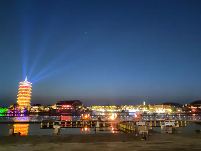 铜官窑古镇夜景